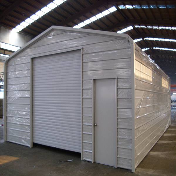 Pre-engineered structural Gray commercial steel shed garahe