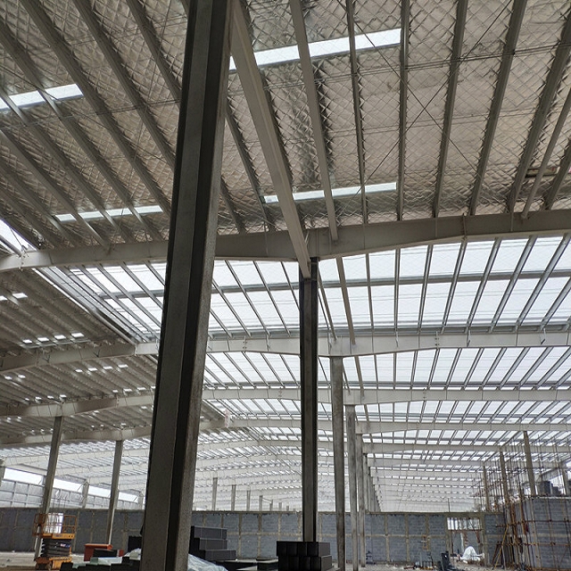 ISO pre engineered steel building multi-span